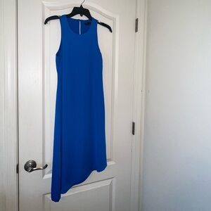 Banana Republic Asymmetrical Blue Sleeveless Dress Size 0
